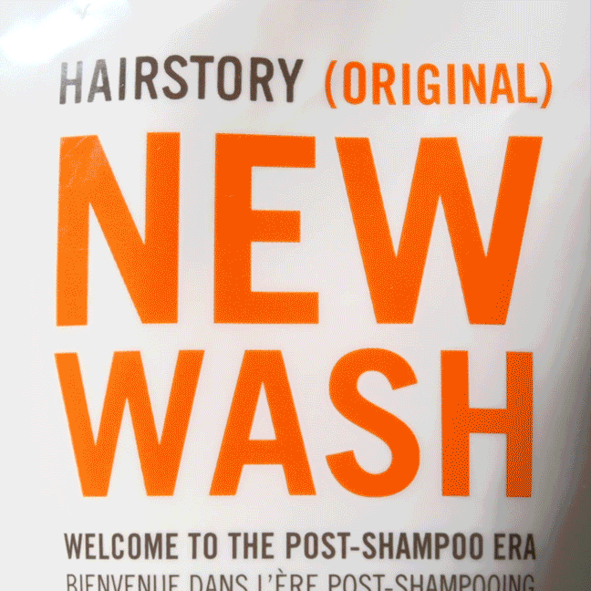 collage and moving images of new wash, nature, and washing hair